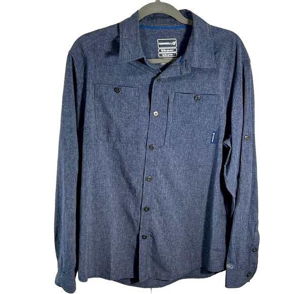 Merrell button down optiwick shirt - Picture 1 of 12